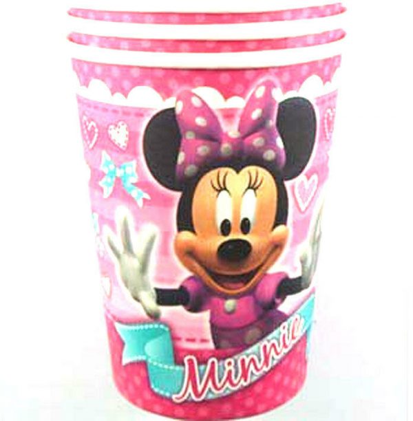 Disney Minnie Mouse Birthday Party Supplies 8 Cups 8 Plates Girls Tableware - Image 5