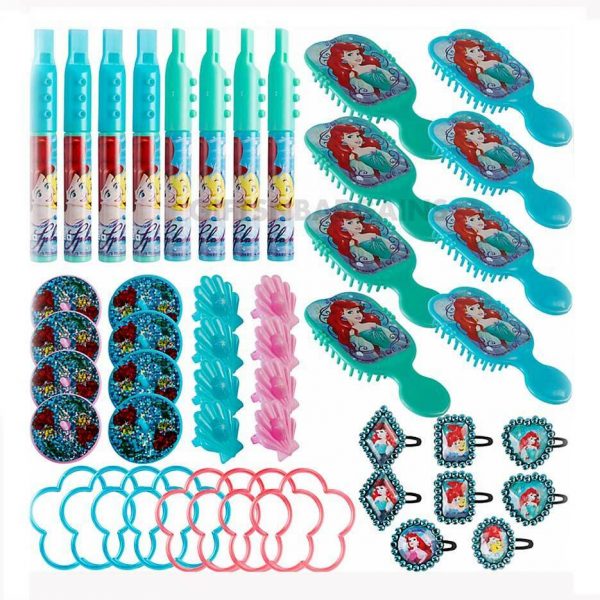 Disney The Little Mermaid Ariel Mega Birthday Party Favour Pack 48 Toys Girls - Image 3