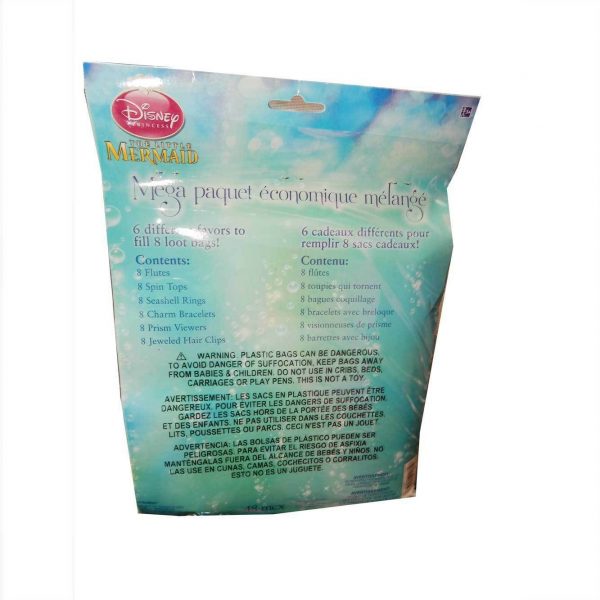 Disney The Little Mermaid Ariel Mega Birthday Party Favour Pack 48 Toys Girls - Image 4
