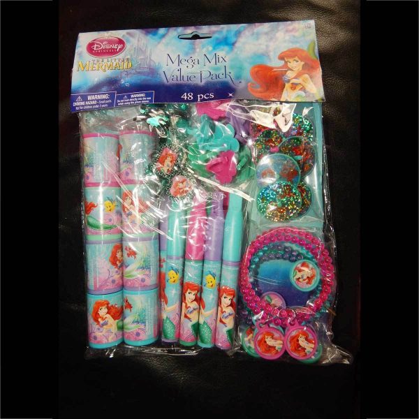 Disney The Little Mermaid Ariel Mega Birthday Party Favour Pack 48 Toys Girls - Image 6