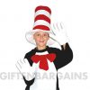 Dr Seuss Cat in Hat Instant Costume Kit Bow-tie Gloves Hat Book Week Child Kids