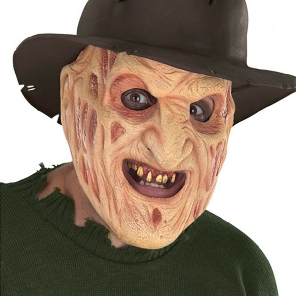 Freddy Kreuger Deluxe Teeth Costume Men Nightmare Elm Street Halloween Stay-put