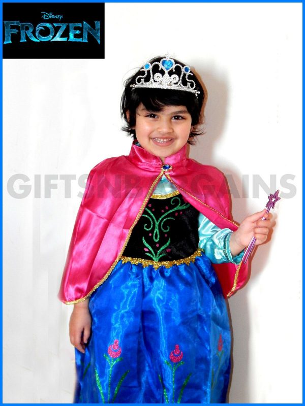Frozen Elsa Anna Girls Night Dress Sleep Wear PJ Costume S-M-L, Oz Seller - Image 11