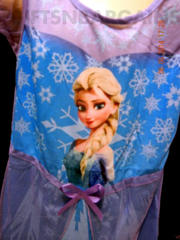 Frozen Elsa Anna Girls Night Dress Sleep Wear PJ Costume S-M-L, Oz Seller - Image 10