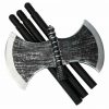 Halloween Executioner Axe Collapsible Costume Spear Weapon Hunter 105cm 4pc