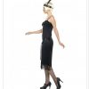 Ladies 1920s 20s Black Flapper Costume Charleston Women Gatsby Party Fancy Dress - Image 3