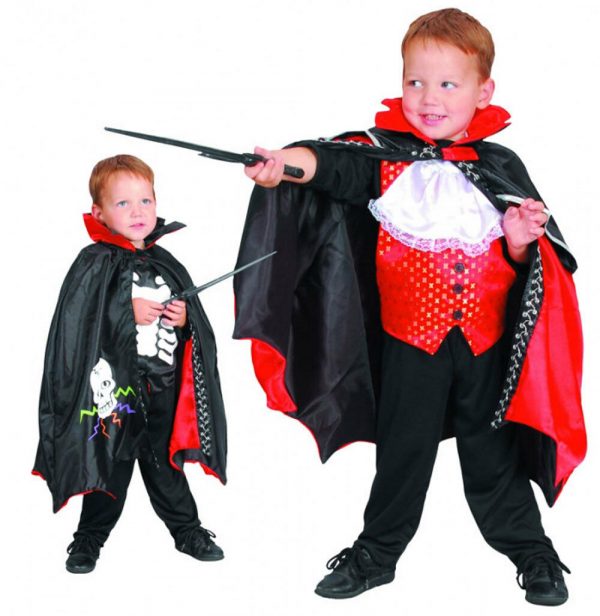 Lil Reversible Vampire Toddler Halloween Costume Dracula Transylvannian Bat Boys