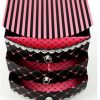 Mothers Gift Ladies Women Vanity Case Storage Drawer Cabinet BLACK Pink Hearts - Image 5