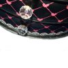 Mothers Gift Ladies Women Vanity Case Storage Drawer Cabinet BLACK Pink Hearts - Image 10