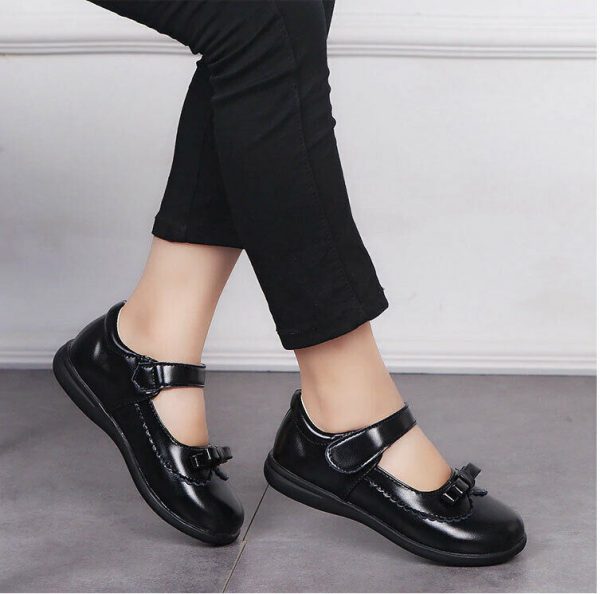 Black Child Girls Mary Jane kids School Shoes Wedding formal Footwear party - Image 11