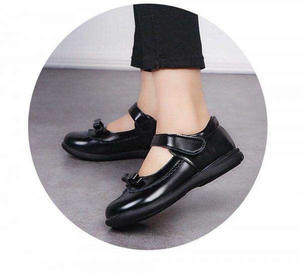 Black Child Girls Mary Jane kids School Shoes Wedding formal Footwear party - Image 12
