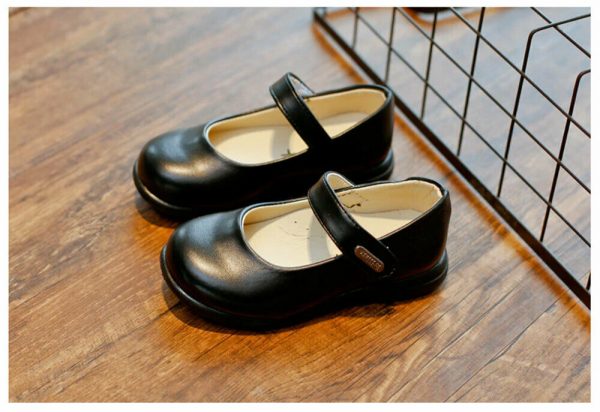 Black Child Girls Mary Jane kids School Shoes Wedding formal Footwear party - Image 4