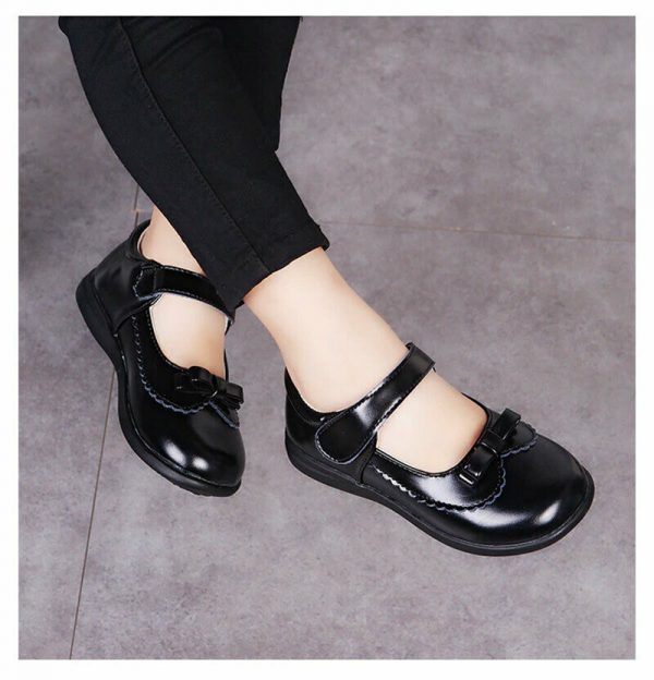 Black Child Girls Mary Jane kids School Shoes Wedding formal Footwear party - Image 8