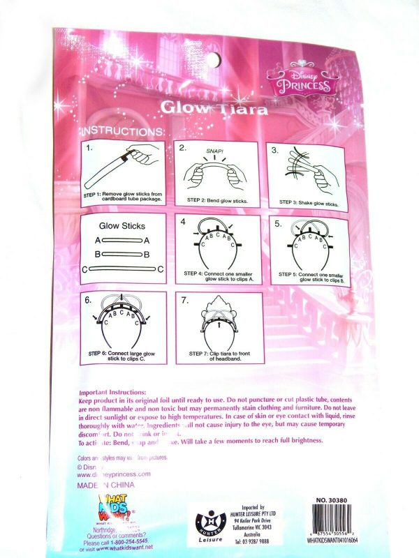 DISNEY FROZEN ELSA GLOW IN DARK TIARA GIRLS PRINCESS FANCY DRESS PARTY LIGHTS UP - Image 6