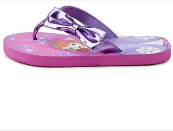 Disney Store Girl Sofia the First Sandal Flip Flops Beach Thong Slipper 5-6/7-8 - Image 6