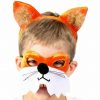 Furry Mr Fox Wild Animal Party Mask Boys Book Week Dress Up Costume Nick Wilde - Image 3