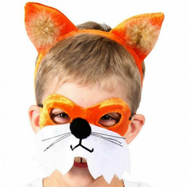 Furry Mr Fox Wild Animal Party Mask Boys Book Week Dress Up Costume Nick Wilde - Image 3