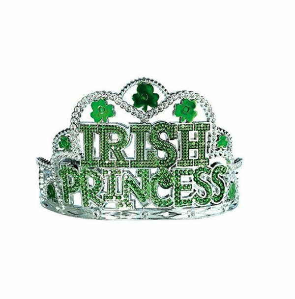 GREEN IRISH PRINCESS TIARA HAT ST PATRICKS DAY WOMEN GIRLS FUN COSTUME ACCESSORY - Image 3