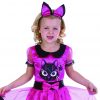 Lil Miss Kitty Halloween Pink Cat Witch Costume S:S(6)/M(8) Girls Fancy Dress - Image 3