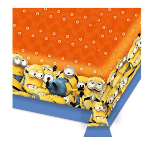 Minions Birthday Party Table Cover 180 X 120 CM Despicable Me Plastic - Image 4