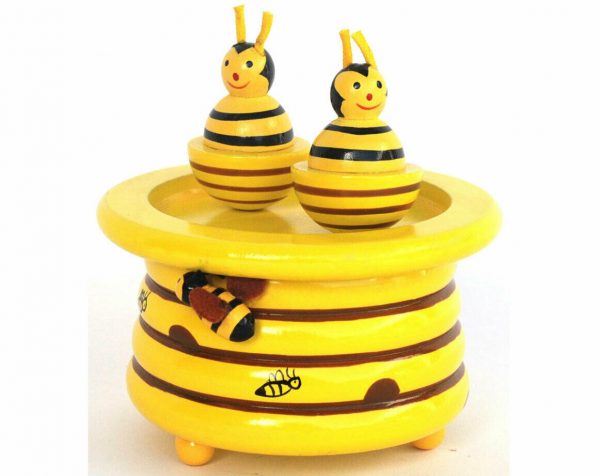 Musical Honey Pot Carousel w/ Twin Bee Kids Novelty Toy Gift Baby Child Toddler - Image 3