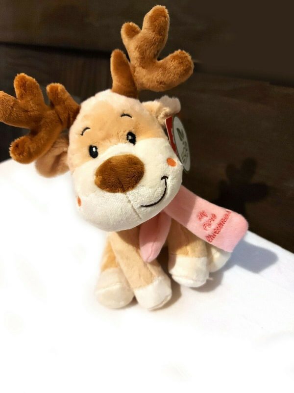 My First Christmas Reindeer plush soft stuff toy child Infant Baby Boy Girl Gift - Image 4