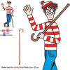 Walking Stick Cane Where's Waldo Wally Costume Prop Bookweek Accessory Adult 92c