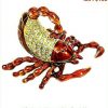 Womens Gift Jewellery Trinket Holder Scorpion Jewelled ornament holder with box