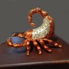 Womens Gift Jewellery Trinket Holder Scorpion Jewelled ornament holder with box - Image 6