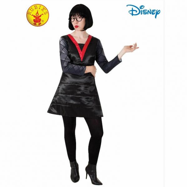 Edna Mode Deluxe Costume Adult THE INCREDIBLES Disney Pixar Womens Fancy Dress
