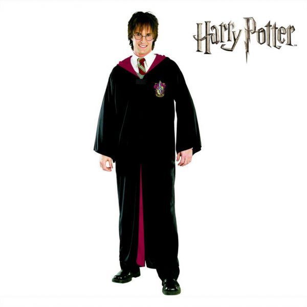 Harry Potter Classic Robe Adult Men Licensed Gryffindor Wizard Cloak Book Week - Image 3