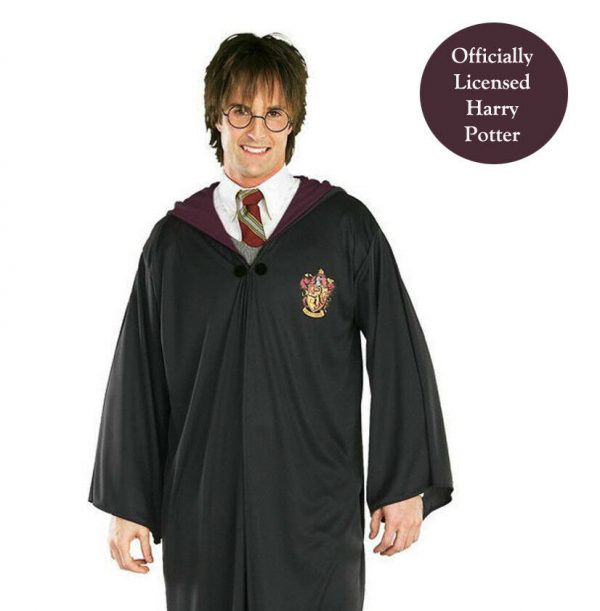Harry Potter Classic Robe Adult Men Licensed Gryffindor Wizard Cloak Book Week - Image 4