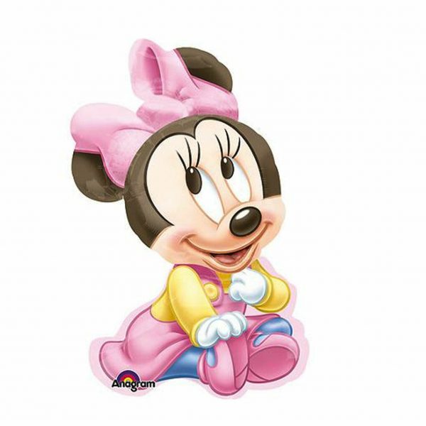 Minnie Mouse Baby's 1st Birthday Party Mylar Supershape Foil Balloon 32" Disney