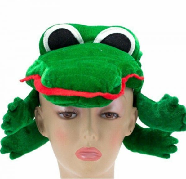 Peter Pan Tic Toc Crocodile Hat Plush Costume Accessory Alligator Green Adult - Image 4