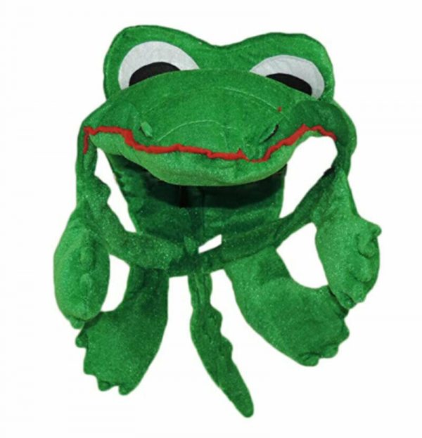 Peter Pan Tic Toc Crocodile Hat Plush Costume Accessory Alligator Green Adult - Image 5