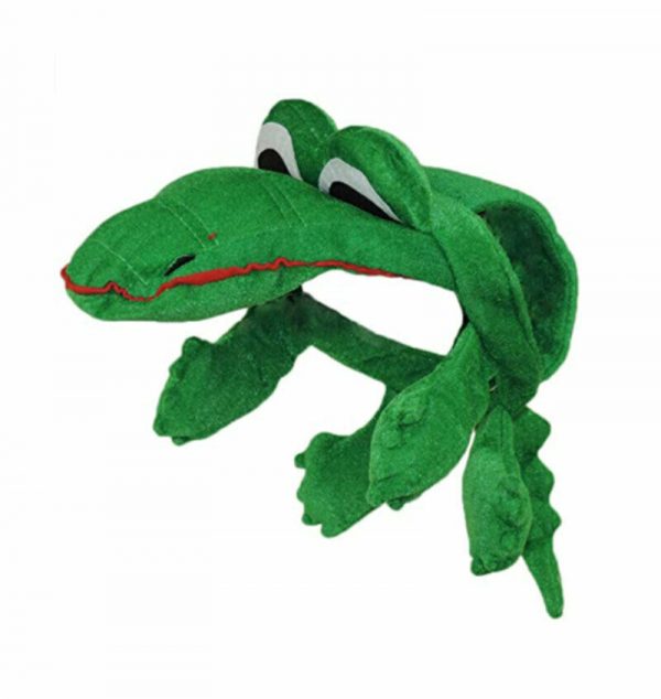 Peter Pan Tic Toc Crocodile Hat Plush Costume Accessory Alligator Green Adult - Image 6