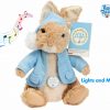 Plush Peter Rabbit Musical Bedtime Soft Toy Lights Brahms Lullaby Baby christmas