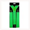 St Patrick Neon Green Suspenders Braces Irish Leprechaun Hens Party 80s Costume - Image 5