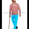 Where’s Wally Waldo Adult Costume Men’s Book Week Character Hat Top Pant Glasses - Image 4