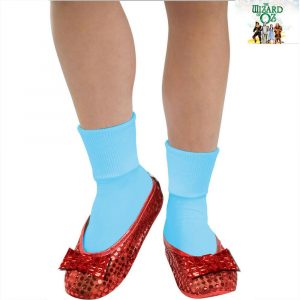 Wizard Of Oz Dorothy Ruby Red Child Girls Sequin Shoe Covers Book Week  Accessory