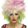 1980's Attitude Short Spiky Costume Wig Punk Pop Star Mullet Women 80s Cindy - Image 3