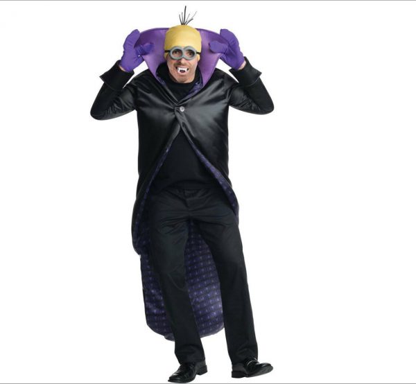 Adult Minion Dracula Halloween Costume Despicable Me Cape w Gloves H/pce teeth++