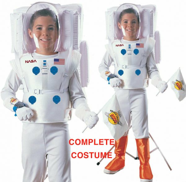 BOYS NASA ASTRONAUT SPACE MAN COSTUME DELUXE CHILD NEIL ARMSTRONG CAREER KID