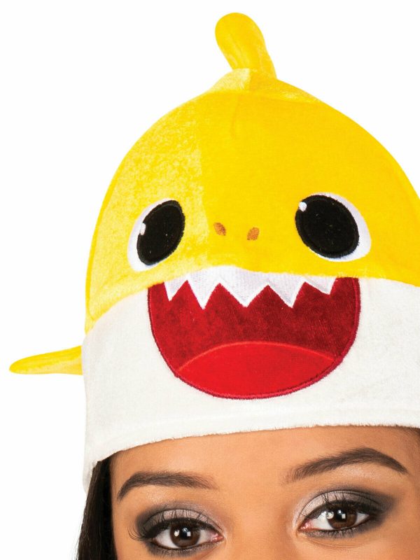 Baby Shark Daddy Mummy Adult Plush Hat w Song Beanie Costume Accessory Pink Fong - Image 7