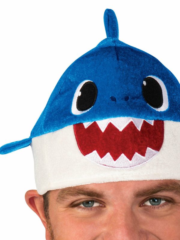 Baby Shark Daddy Mummy Adult Plush Hat w Song Beanie Costume Accessory Pink Fong - Image 9