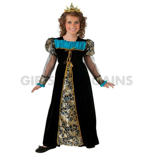 Camelot Princess Queen Royal Costume Girls Medieval Renaissance  Book Week S: M - Image 4