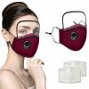 Cotton Face Mask Washable Reusable 2/5 PM2.5 Filters w Eyes Shield Anti Dust AU - Image 6