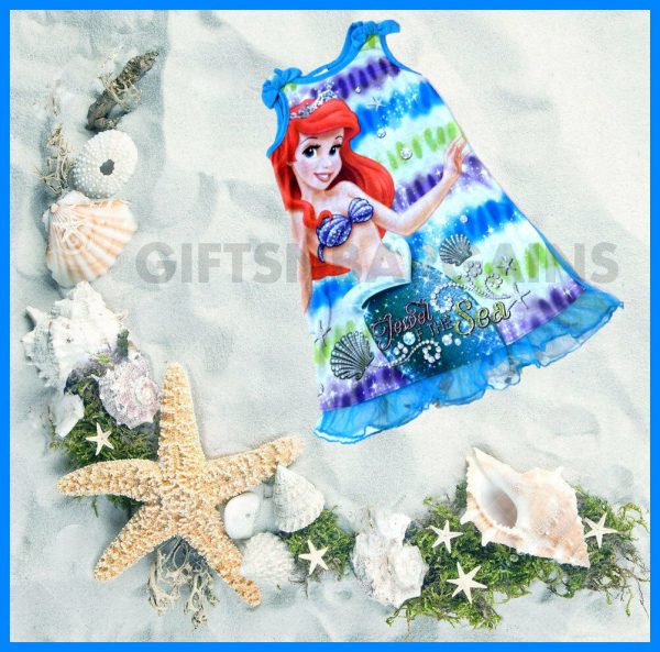Disney Princess Ariel The Little Mermaid Polycotton Top Nightdress Sleep S:4-5 Y - Image 3