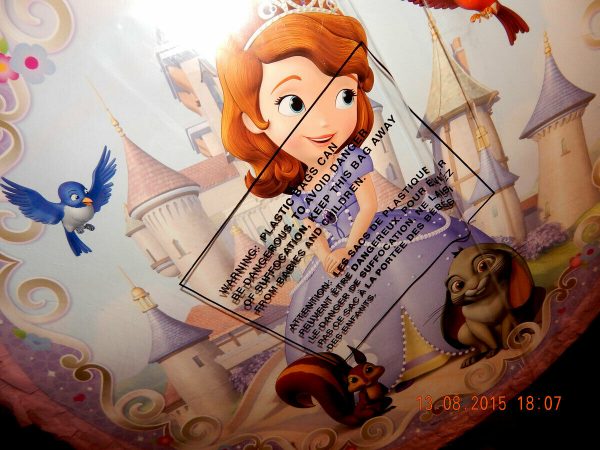 Disney Sofia The First Birthday Party Supplies Pinata Game 18x18" Round Pinyata - Image 3
