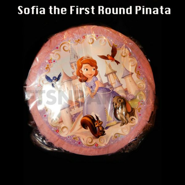 Disney Sofia The First Birthday Party Supplies Pinata Game 18x18" Round Pinyata - Image 4